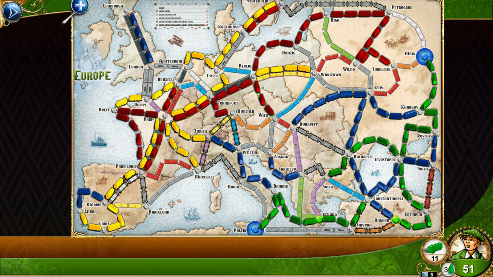 TICKET TO RIDE EUROPE Edition Family Board Game TICKET TO RIDE EUROPE Edition Family Board Game